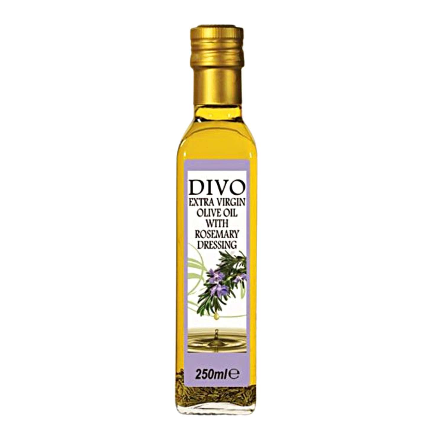 Масло оливковое DIVO Extra Virgin с ароматом розмарина 0.25л - фото 1
