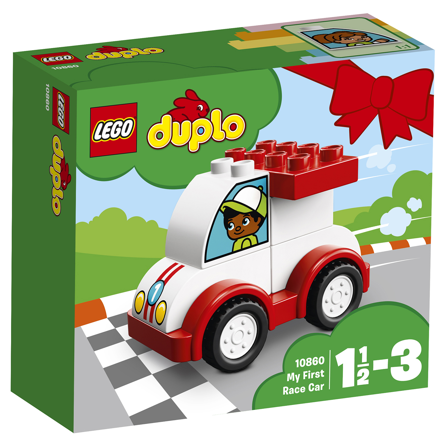 Конструктор LEGO Мой первый гоночный автомобиль DUPLO My First (10860)  купить по цене 9 ₽ в интернет-магазине Детский мир