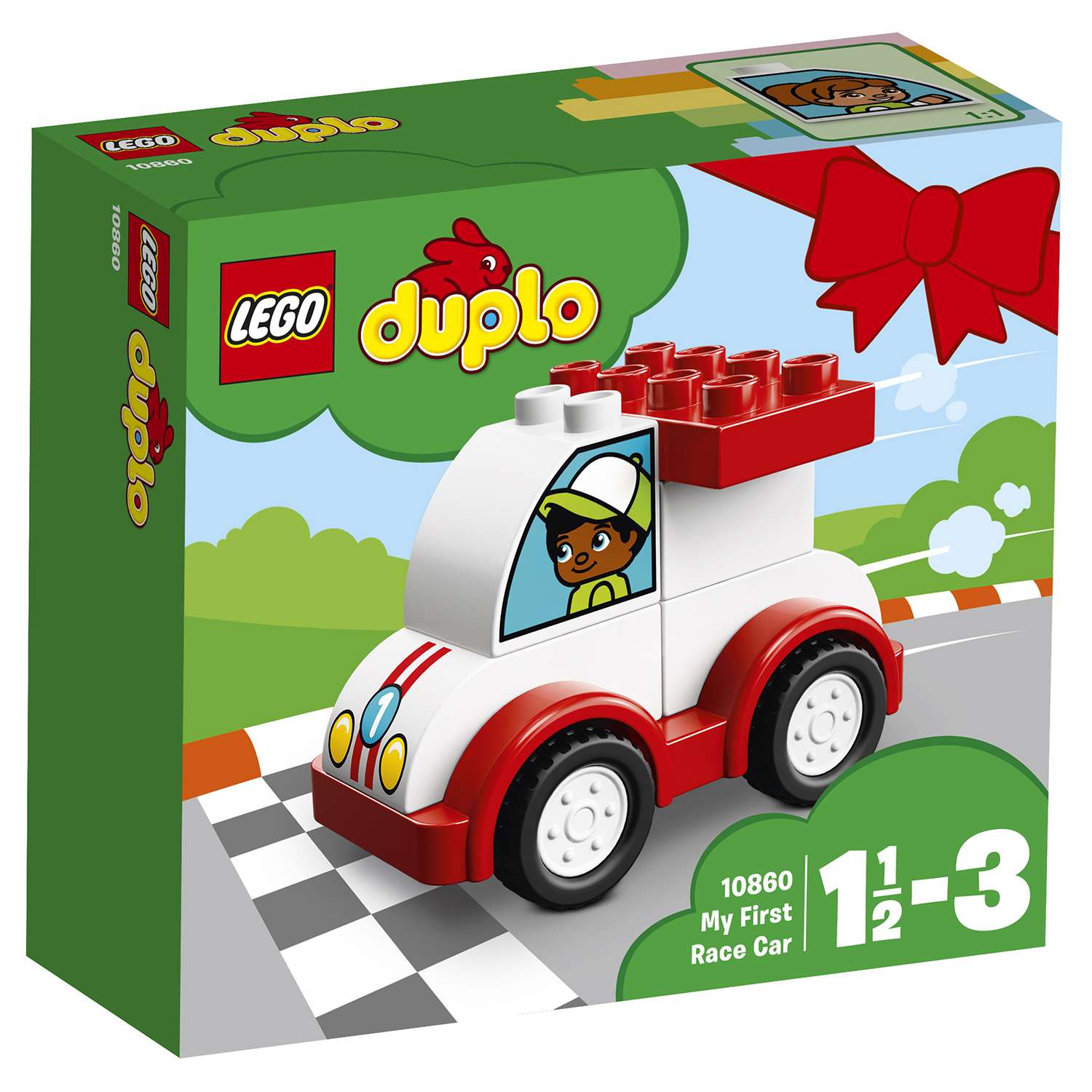 Конструктор LEGO Мой первый гоночный автомобиль DUPLO My First (10860) - фото 2