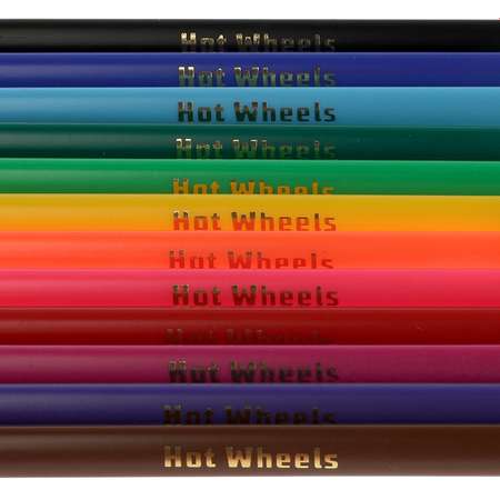 Фломастеры Умка Hot Wheels 12 цветов трёхгранные 313769