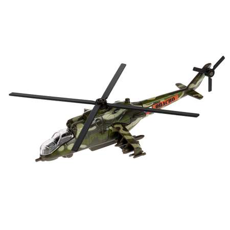 Металлическая модель ТЕХНОПАРК Вертолет 15 см открываются двери инерция