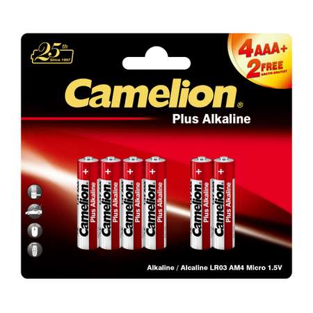 Батарейки Camelion 4+2LR03-BP