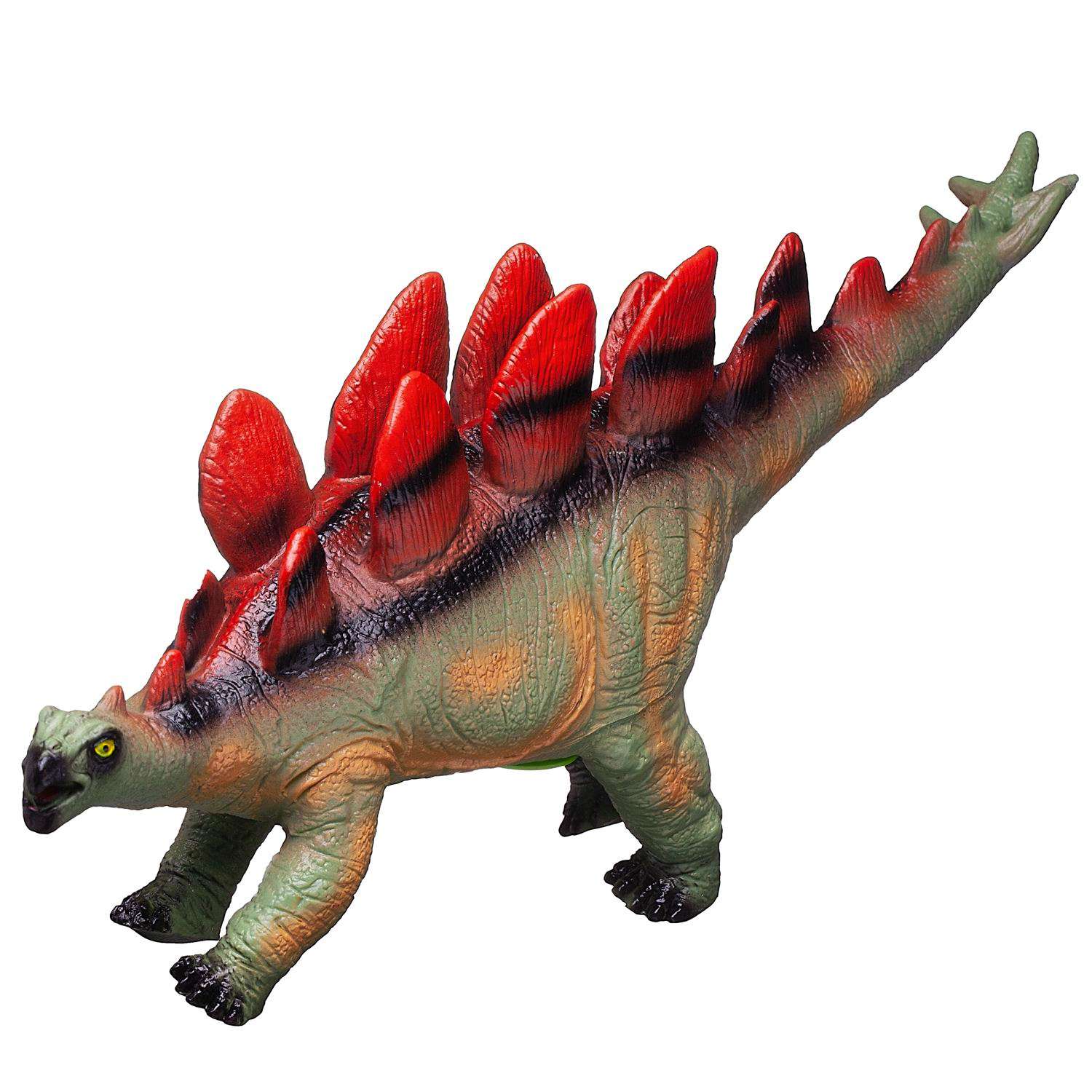 Фигурка Динозавр Junfa Стегозавр Длина 43 см со звуком - фото 2