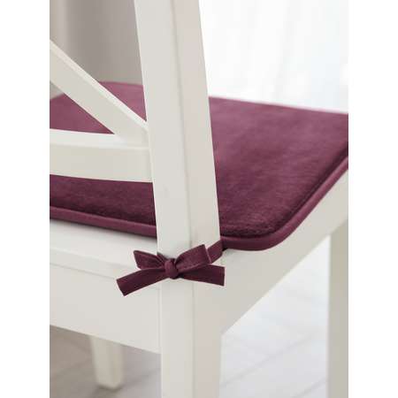 Подушка на стул DeNASTIA с эффектом памяти 42x42 см фиолетовый P111178