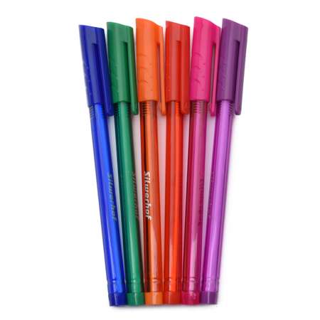 Ручки Silwerhof Цветландия шариковые 6 цветов