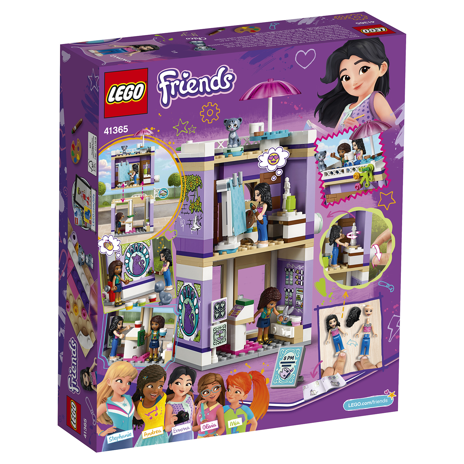 Конструктор LEGO Friends Художественная студия Эммы 41365 - фото 3