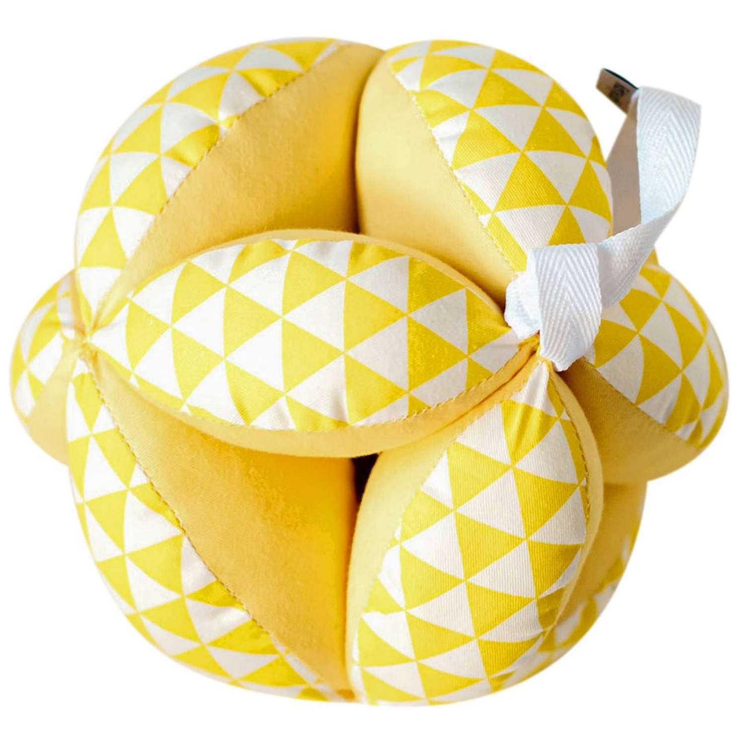 Мяч Graspy Такане Монтессори желтые треугольники - фото 1