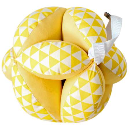 Мяч Graspy Такане Монтессори желтые треугольники