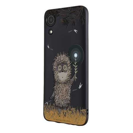 Силиконовый чехол Mcover для смартфона Samsung Galaxy A03 Core Союзмультфильм Ежик в тумане и фонарик