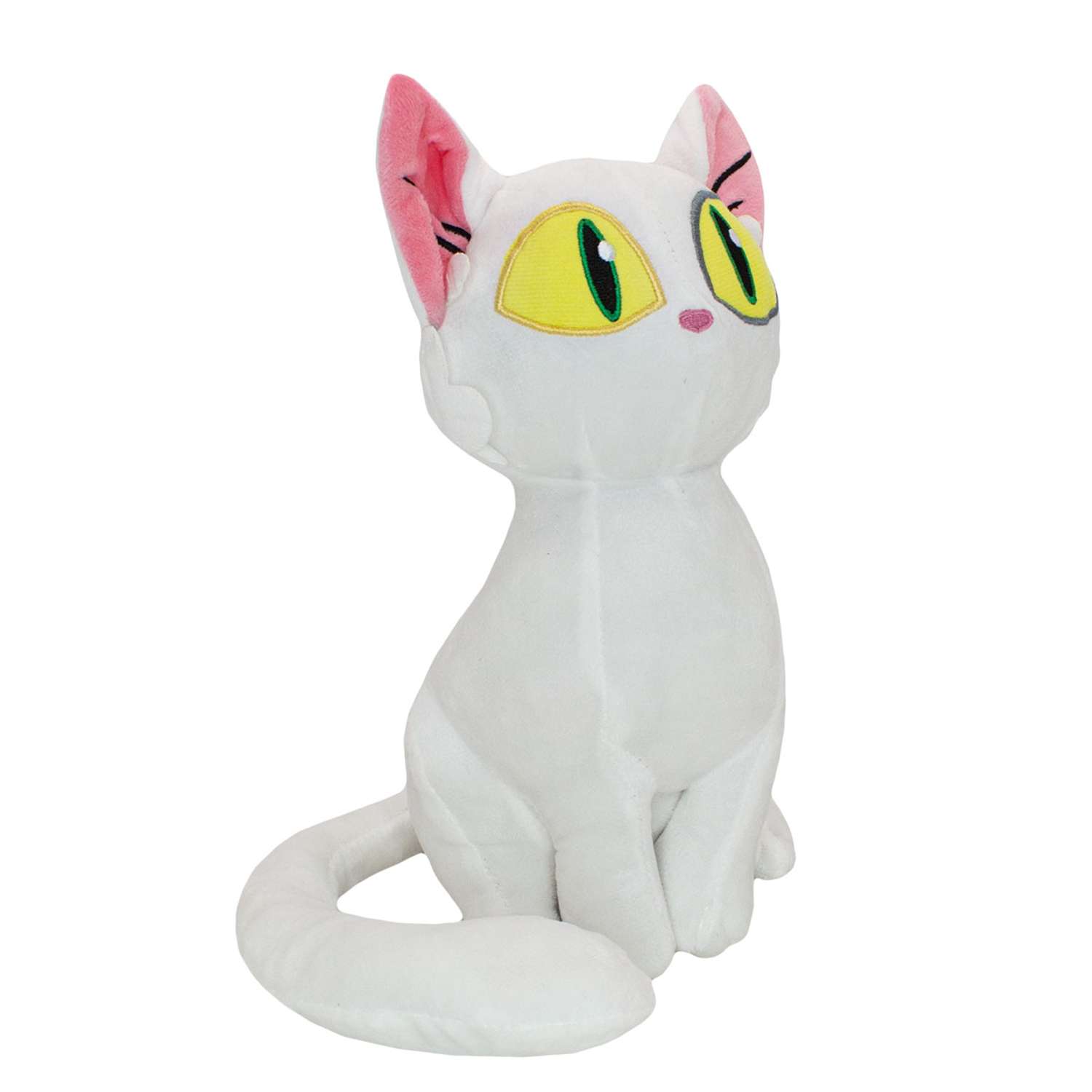 Мягкая игрушка Михи-Михи Котик с большими глазами белый 26см - фото 2