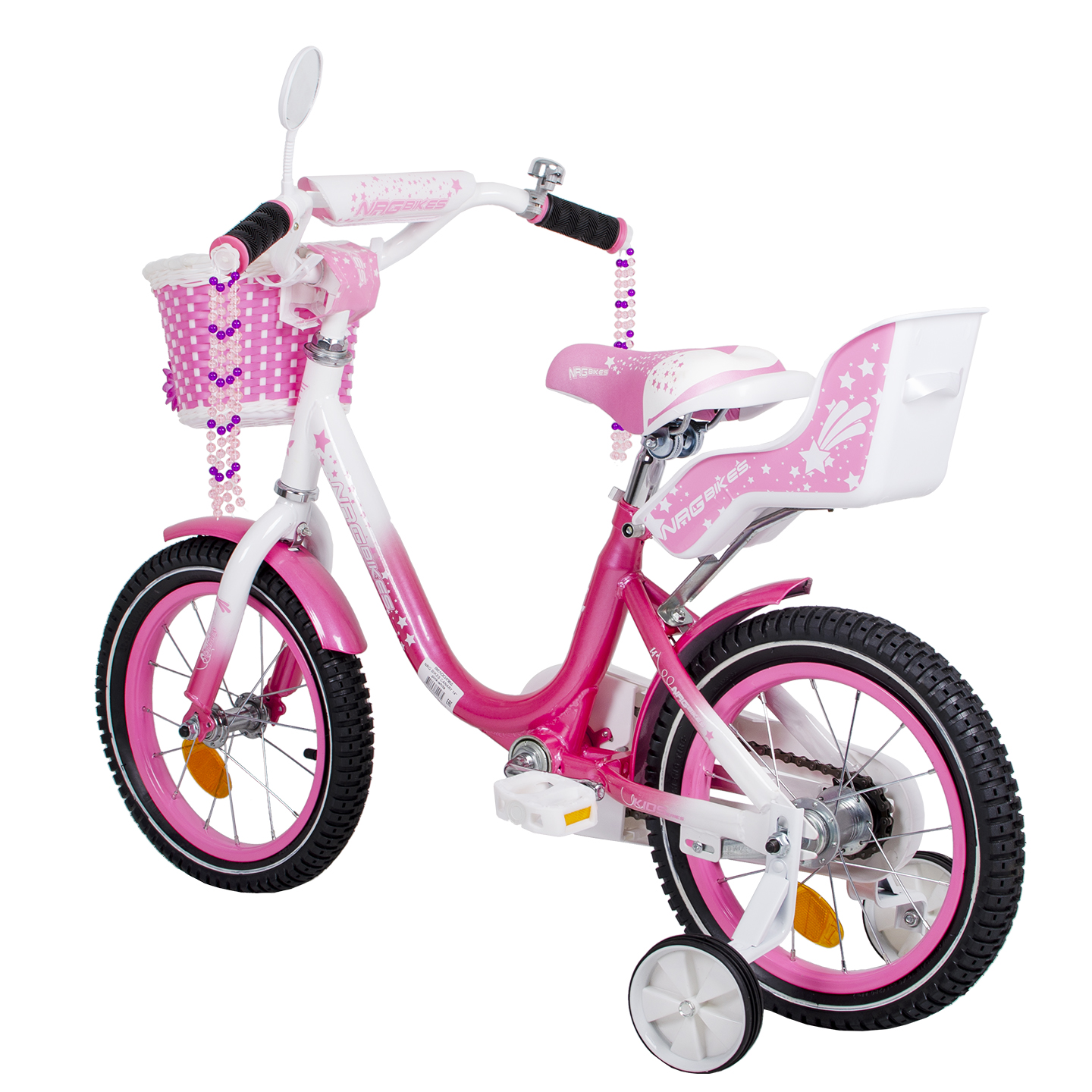 Велосипед NRG BIKES CANARY 14 pink-white - фото 15