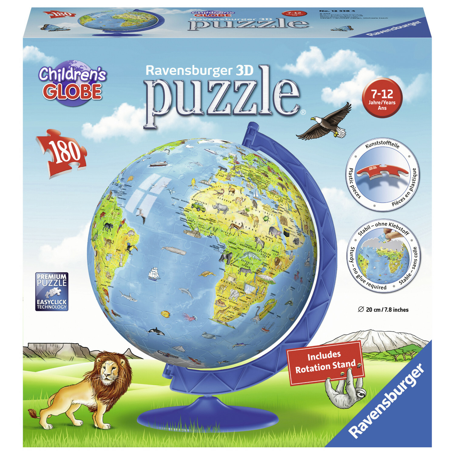 Пазл 3D Ravensburger Глобус 180элементов 12338 - фото 1