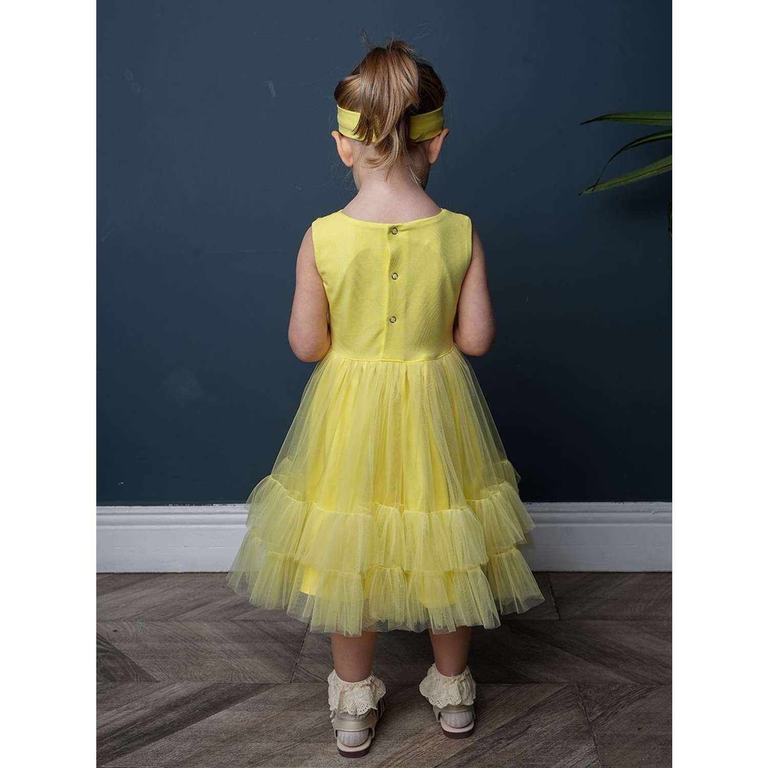Платье Trendyco kids ТК617/светло-желтый - фото 4
