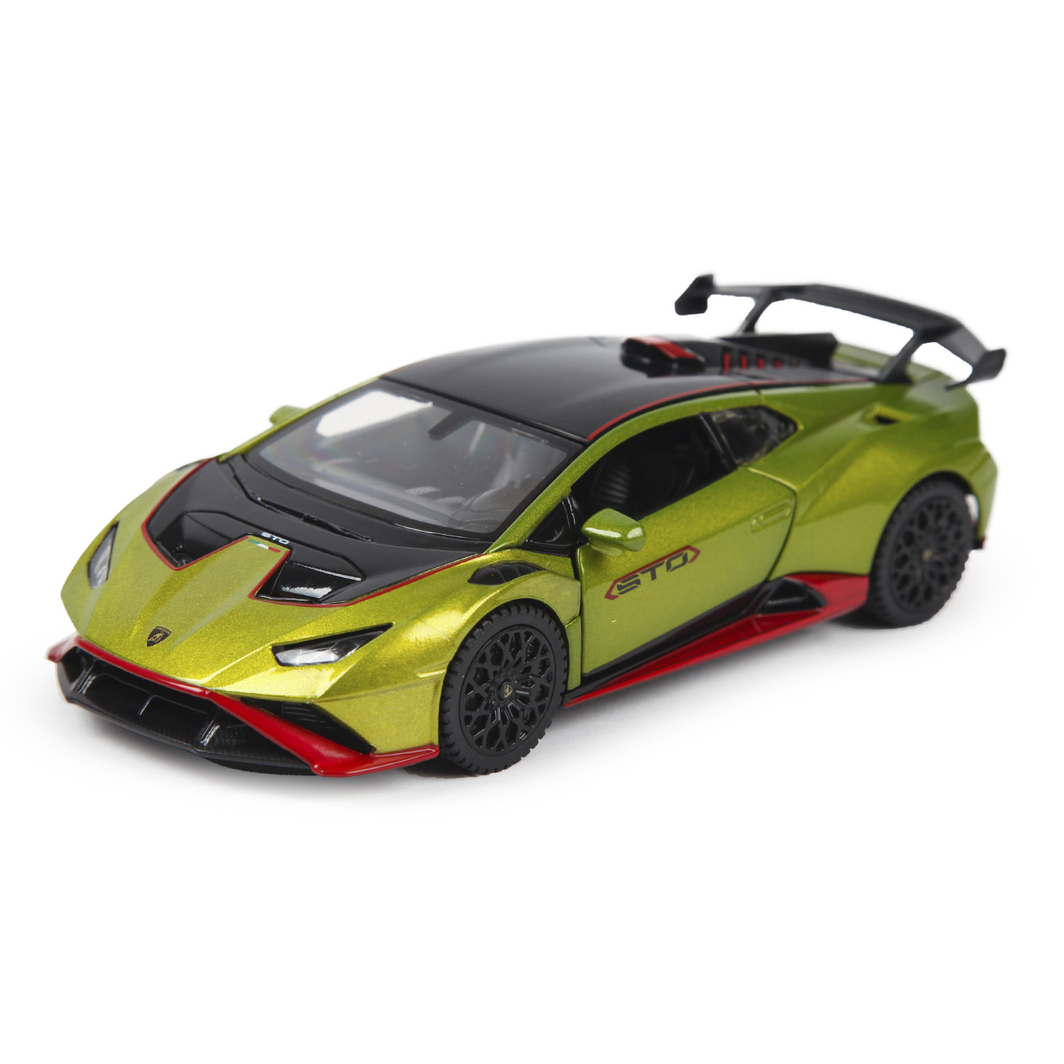 Автомобиль Rastar Lamborghini Huracan STO 1:32 зеленый 64310 - фото 1