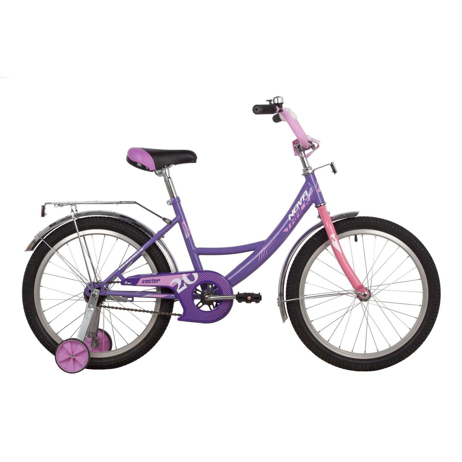 Велосипед 20 фиолетовый. NOVATRACK VECTOR - фото 1