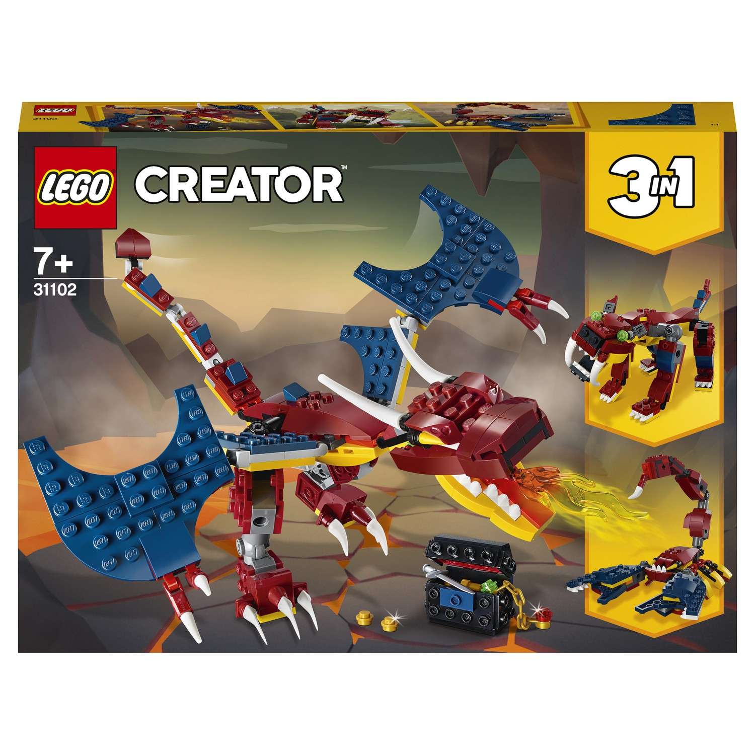 Конструктор LEGO Creator Огненный дракон 31102 - фото 2