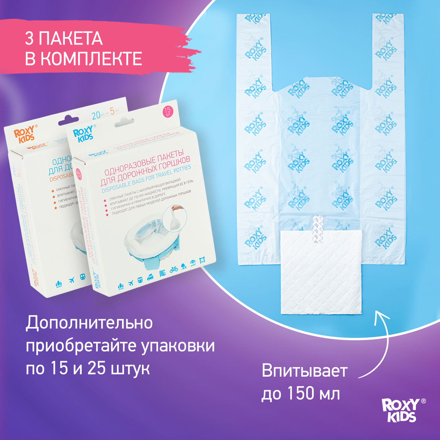 Горшок дорожный ROXY-KIDS HandyPotty 3 в 1 цвет оливковый/бежевый - фото 6