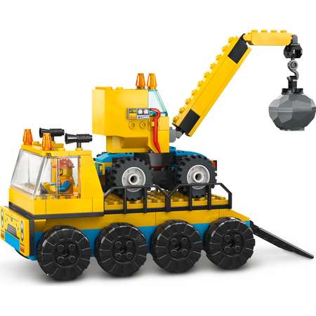 Конструктор LEGO City Construction Trucks and Wrecking Ball Crane 60391