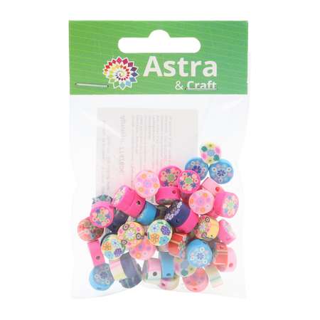 Бусины Astra&Craft из полимерной глины цветы 2 10 мм 20 г