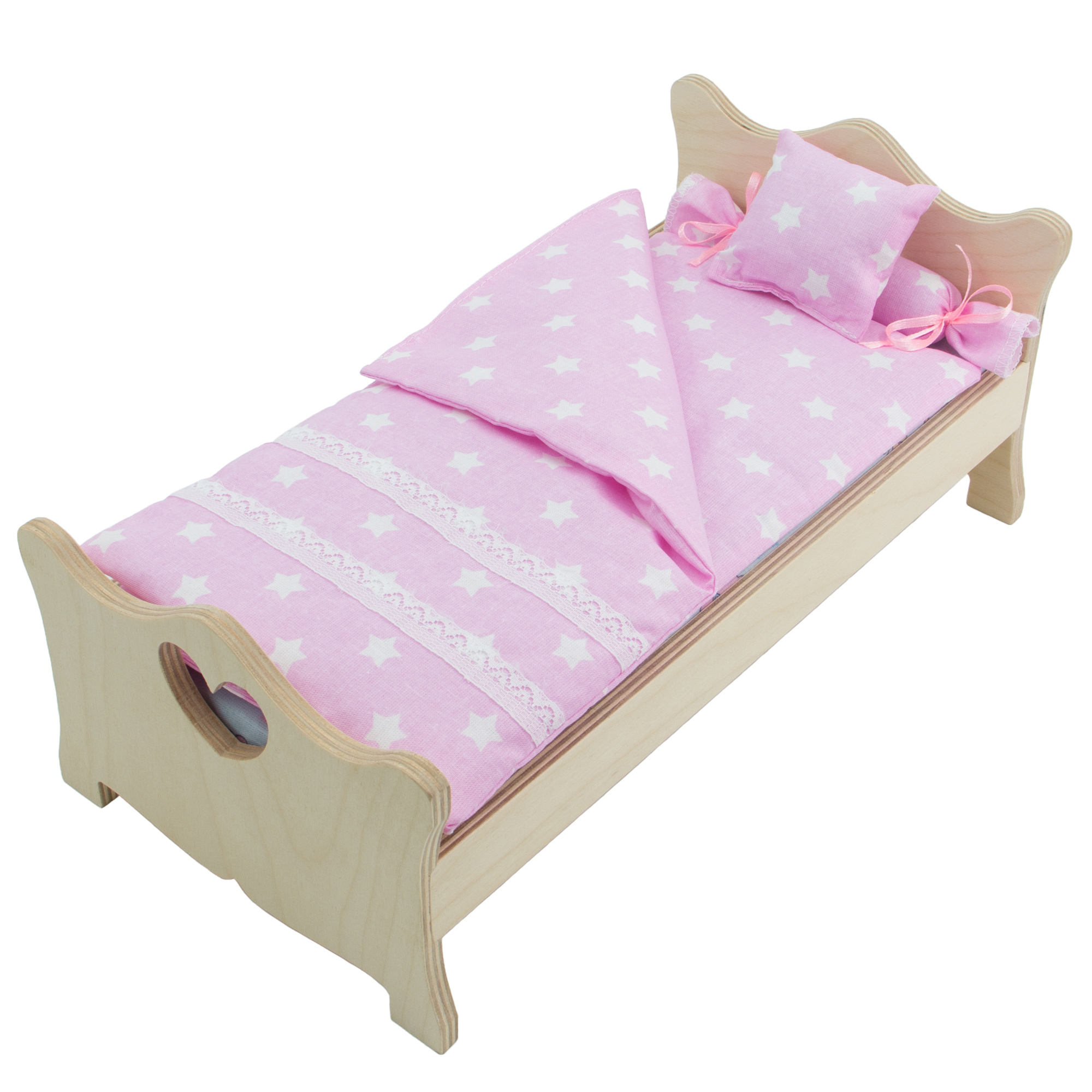 Комлпект постельного белья Модница для куклы 29 см светло-розовый 2002светло-розовый - фото 4