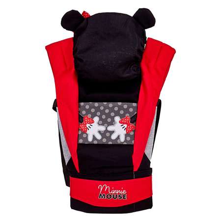 Рюкзак-кенгуру Polini kids Disney baby Минни Маус с вышивкой Черный