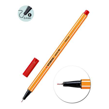 Ручка капиллярная STABILO point 88 Оттенки красного 8 цветов 88/8-02