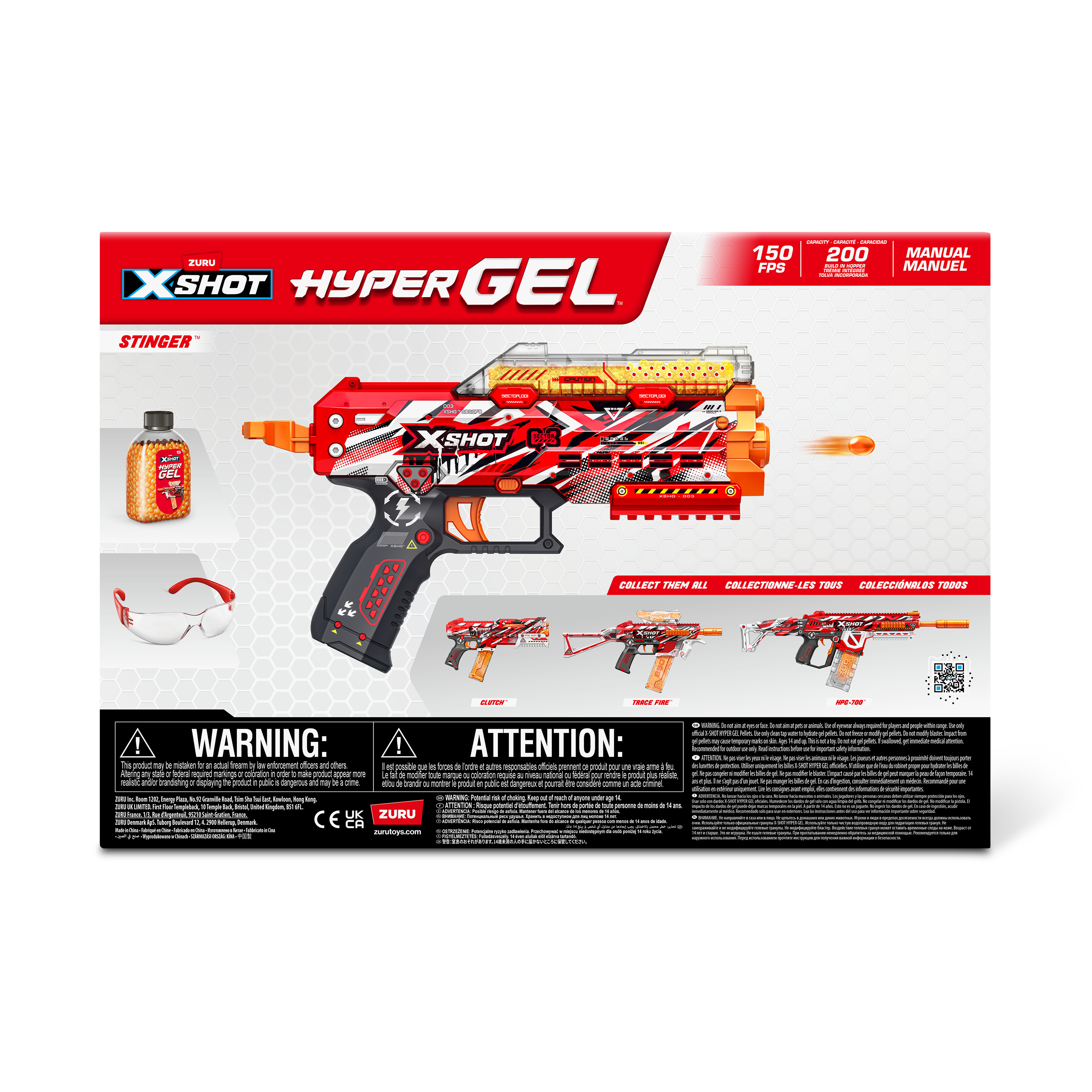 Бластер XSHOT Hyper Gel + гелевые шарики 3000шт 36728 - фото 12