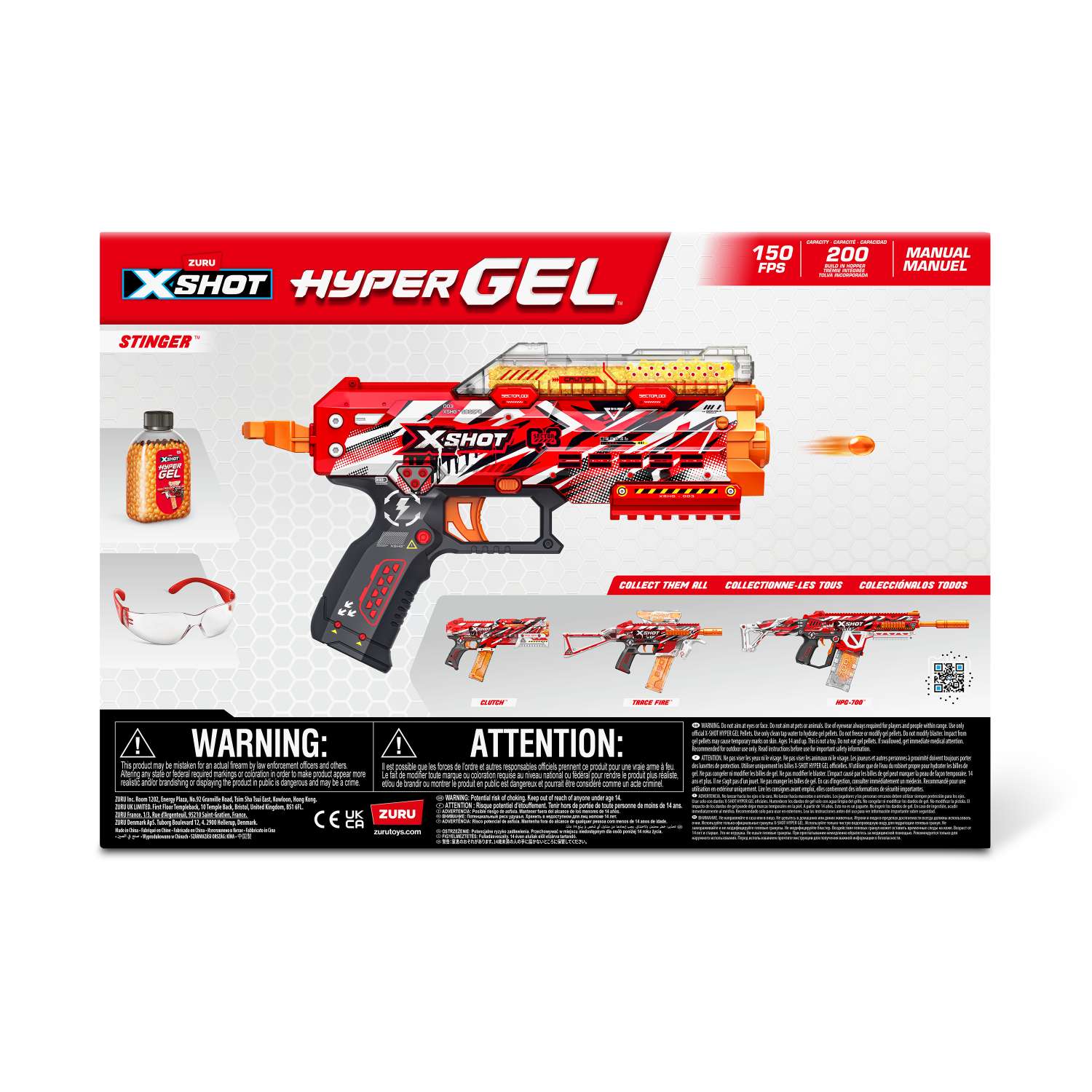 Бластер XSHOT Hyper Gel + гелевые шарики 3000шт 36728 - фото 12