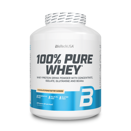 Протеин BiotechUSA 100% Pure Whey 2270 г. Шоколад - арахисовое масло