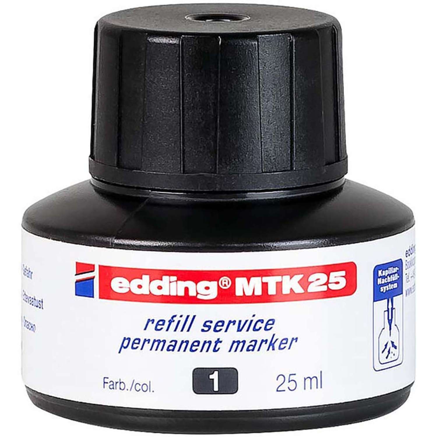 Чернила для маркера Edding E-MTK25 черный - фото 1