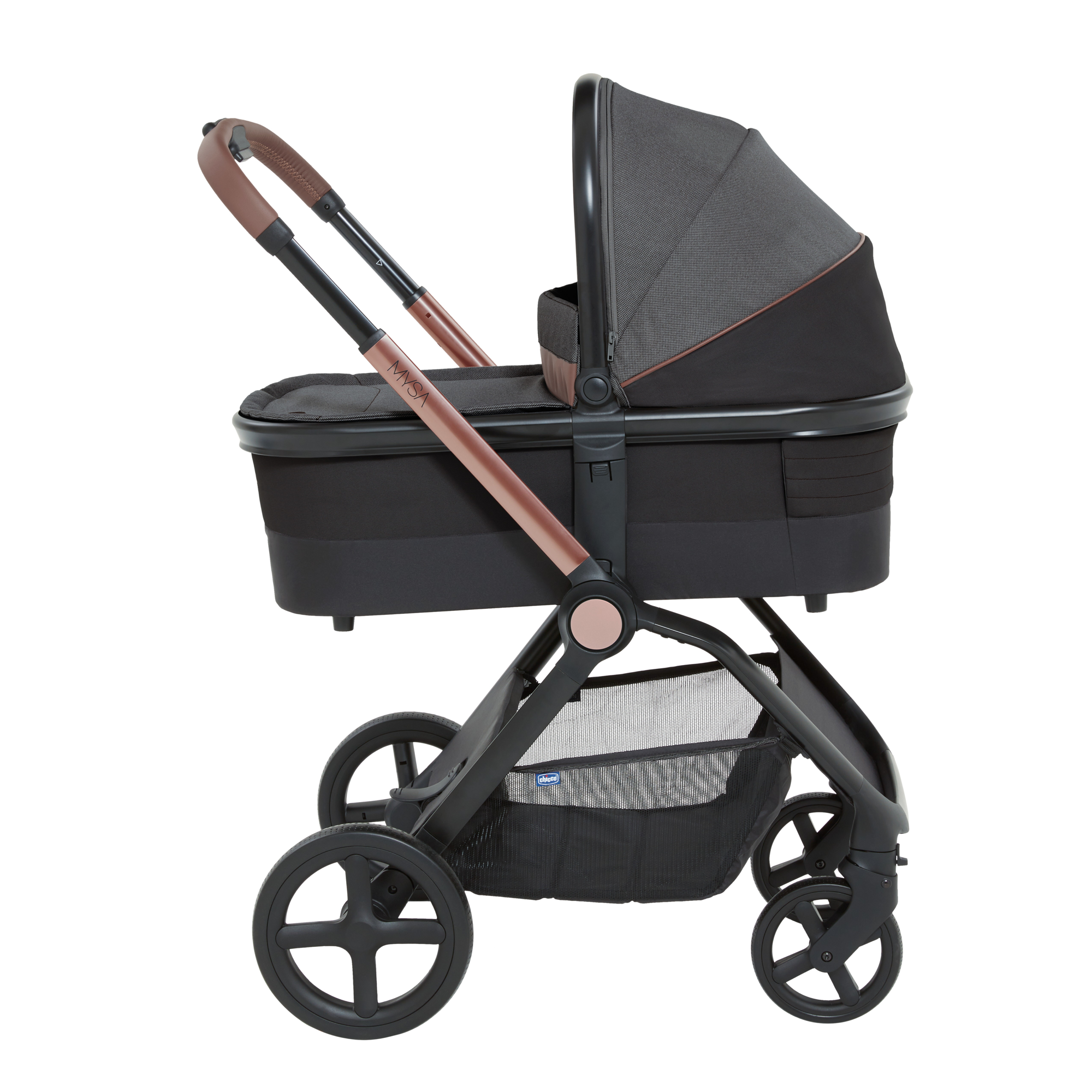 Люлька Chicco Mysa Light Carrycot Black Satin 05087027450000 - фото 6