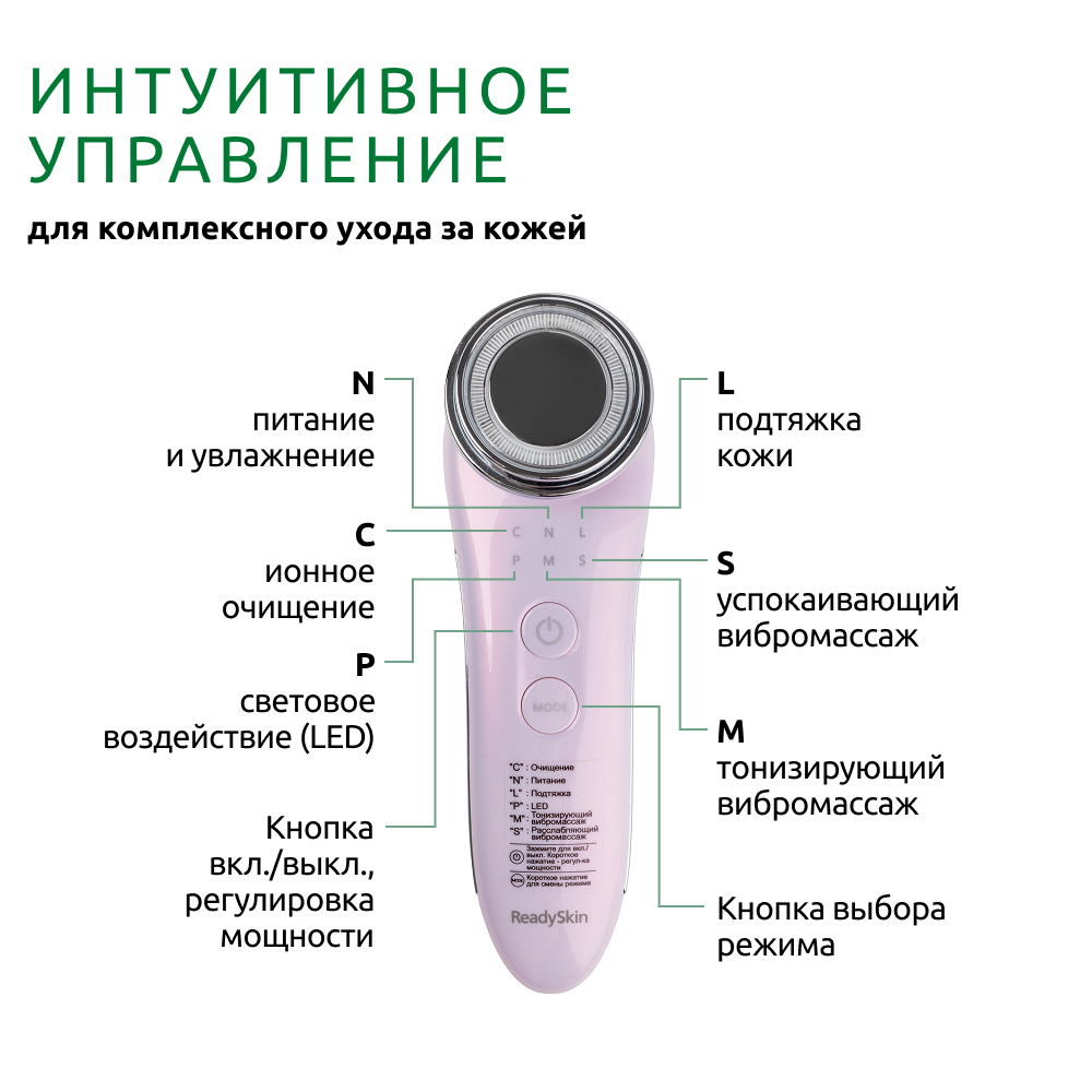 УЗ-прибор ReadySkin с LED и EMS-терапией neoSkin - фото 10