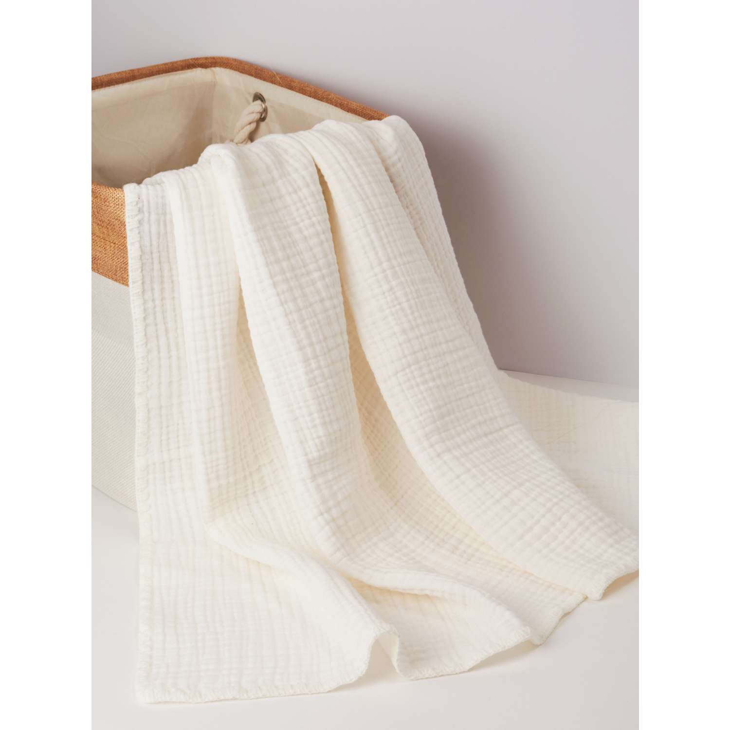 Муслиновое одеяло Bebekevi для новорожденного четырехслойное экрю - фото 1