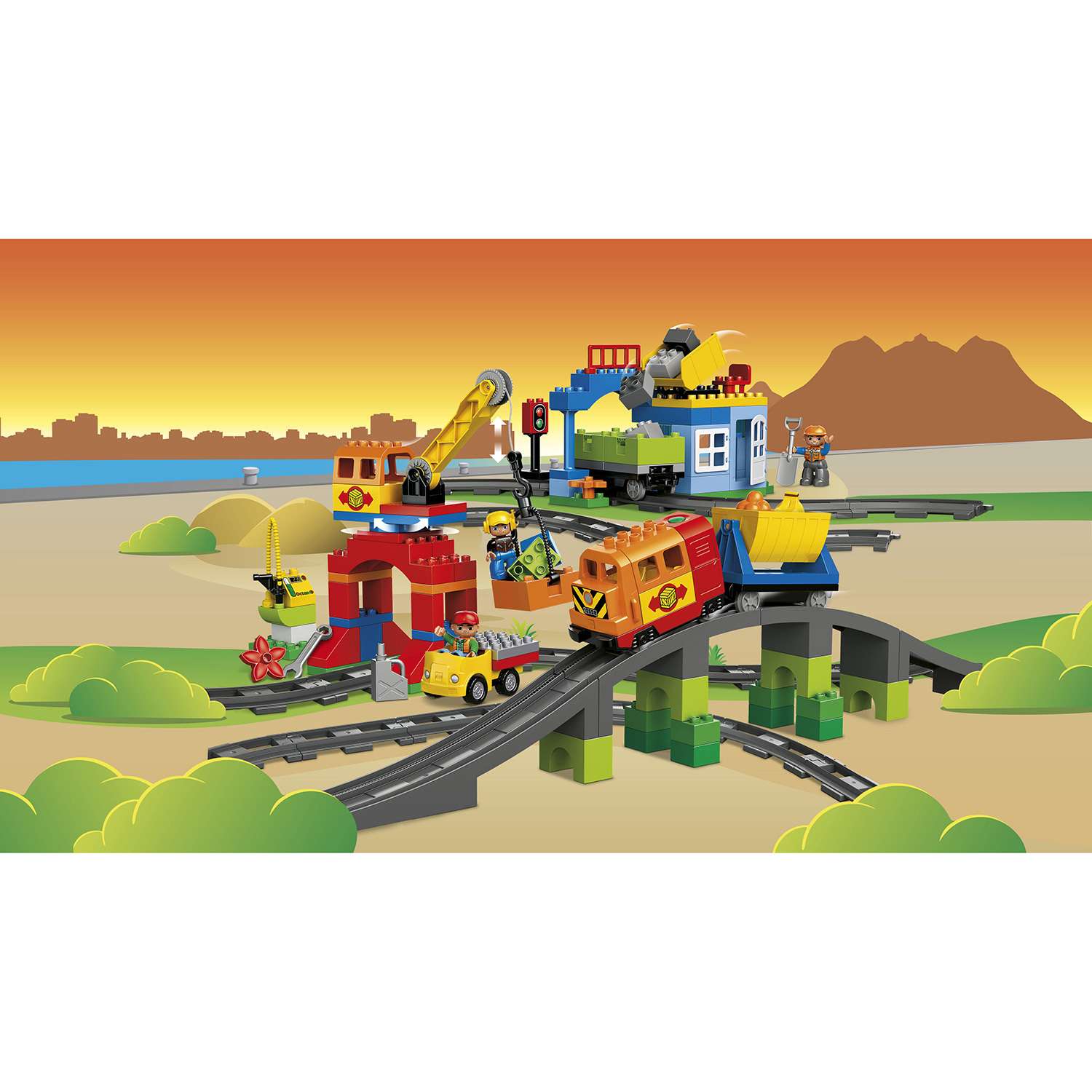 Конструктор LEGO DUPLO Town Большой поезд (10508) - фото 3