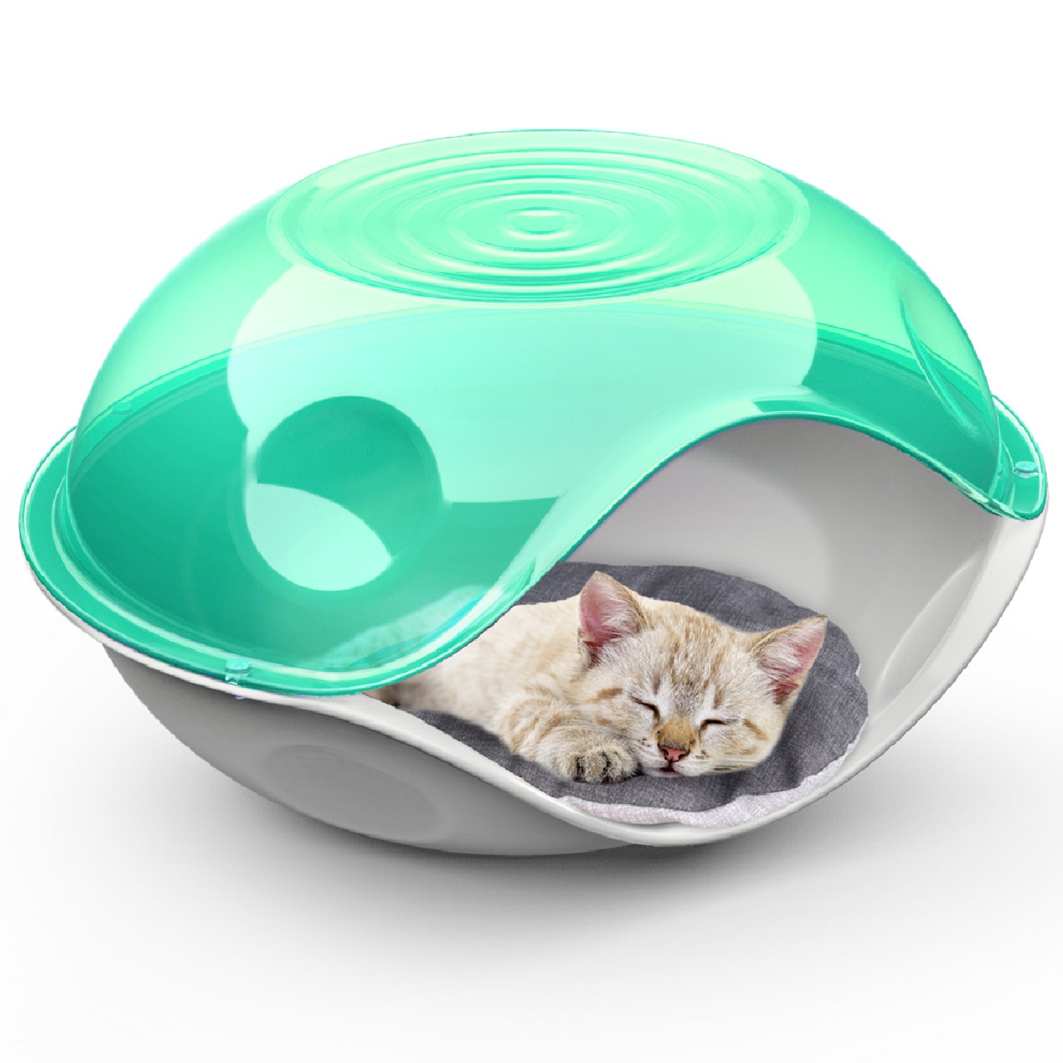 Лежанка для животных Lilli Pet Bed Ufo с подушкой Зеленый 20-6211 - фото 2