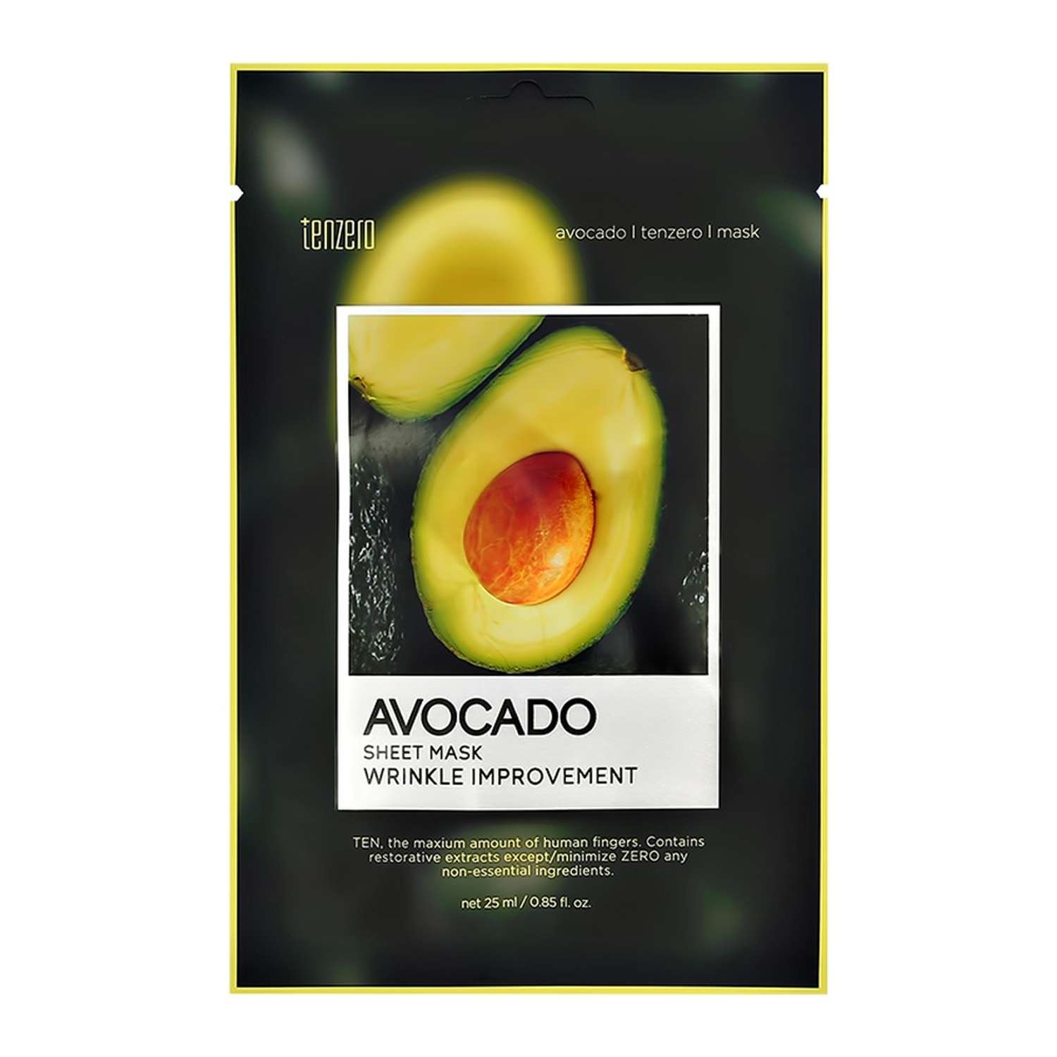 Маска тканевая Tenzero с экстрактом авокадо питательная 25 мл - фото 4