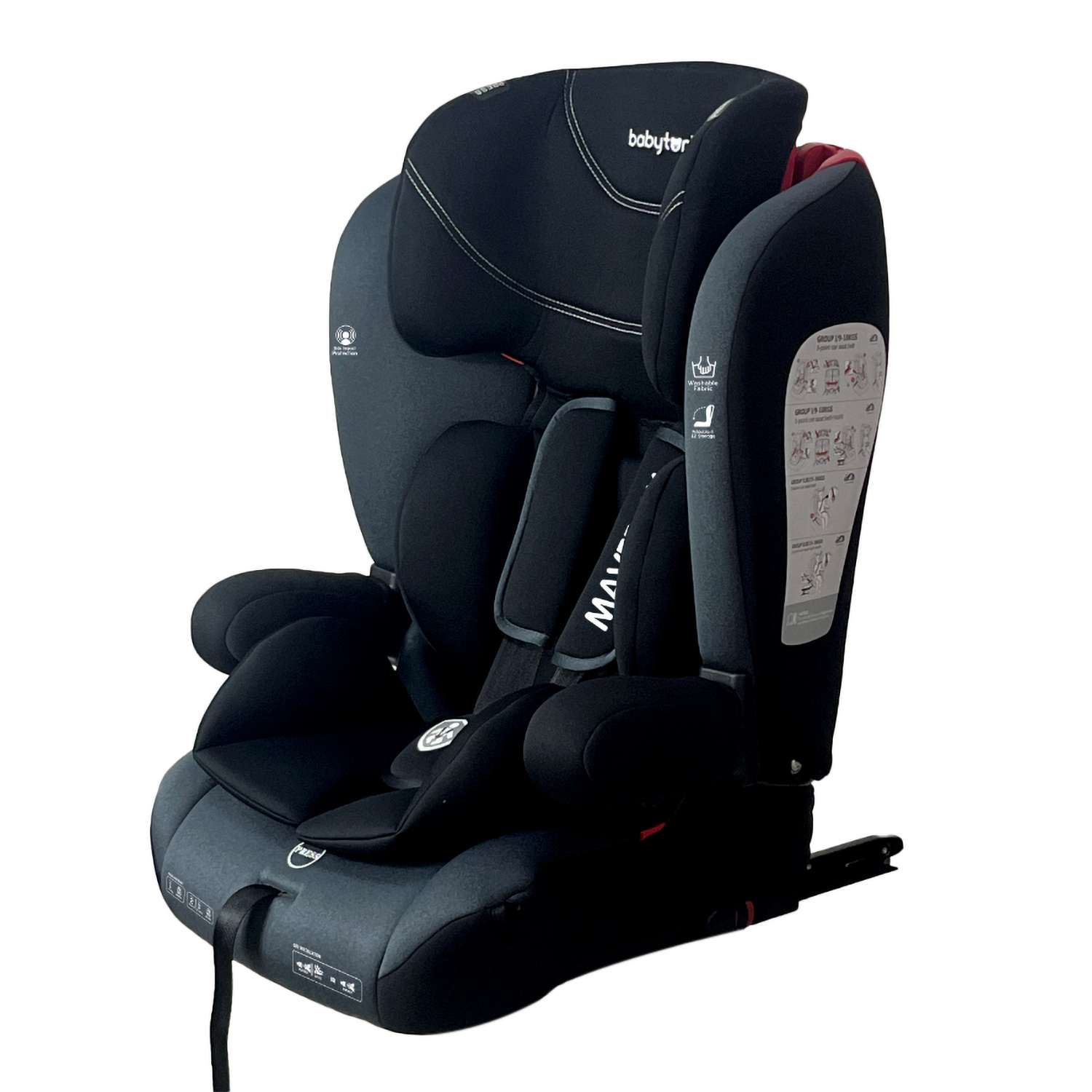 Автокресло Babyton Maverick Black Isofix 1/2/3 (9-36 кг) - фото 21