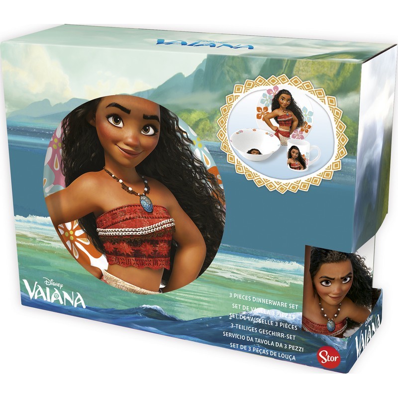 Набор керамической посуды STOR в подарочной упаковке Snack Set Moana Vaiana (3 шт.) - фото 2