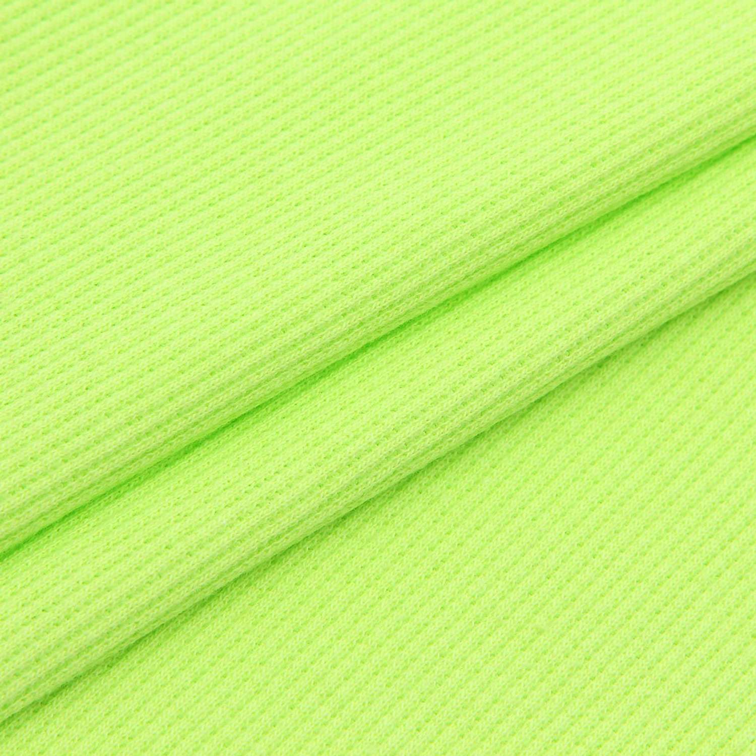 Ткань Айрис трикотаж кашкорсе с лайкрой для творчества 25х56 см светло зеленый - фото 1