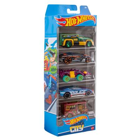 Набор Mattel Hot Wheels из 5 машинок HW City