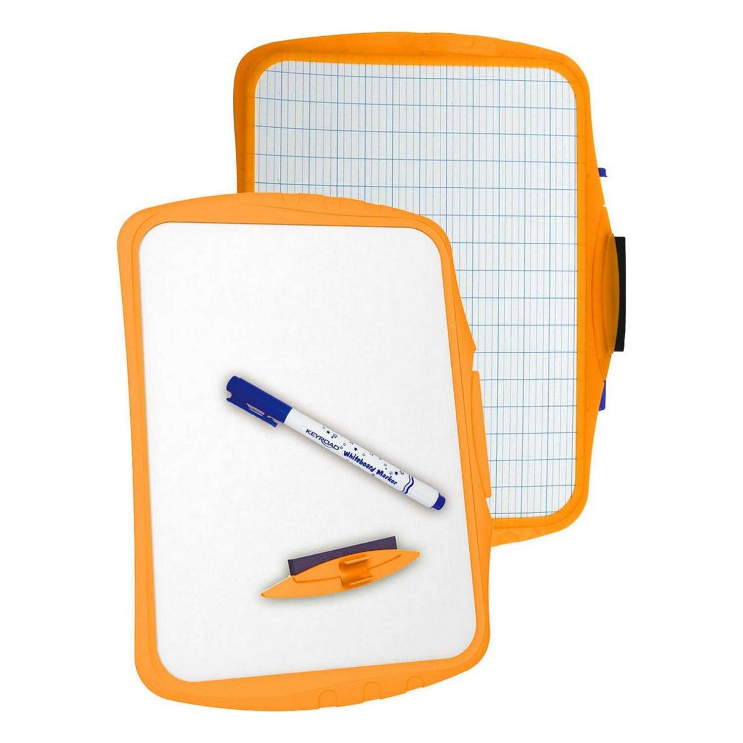 Набор для рисования KEYROAD белая маркерная доска для письма и рисования маркер губка оранжевый - фото 2