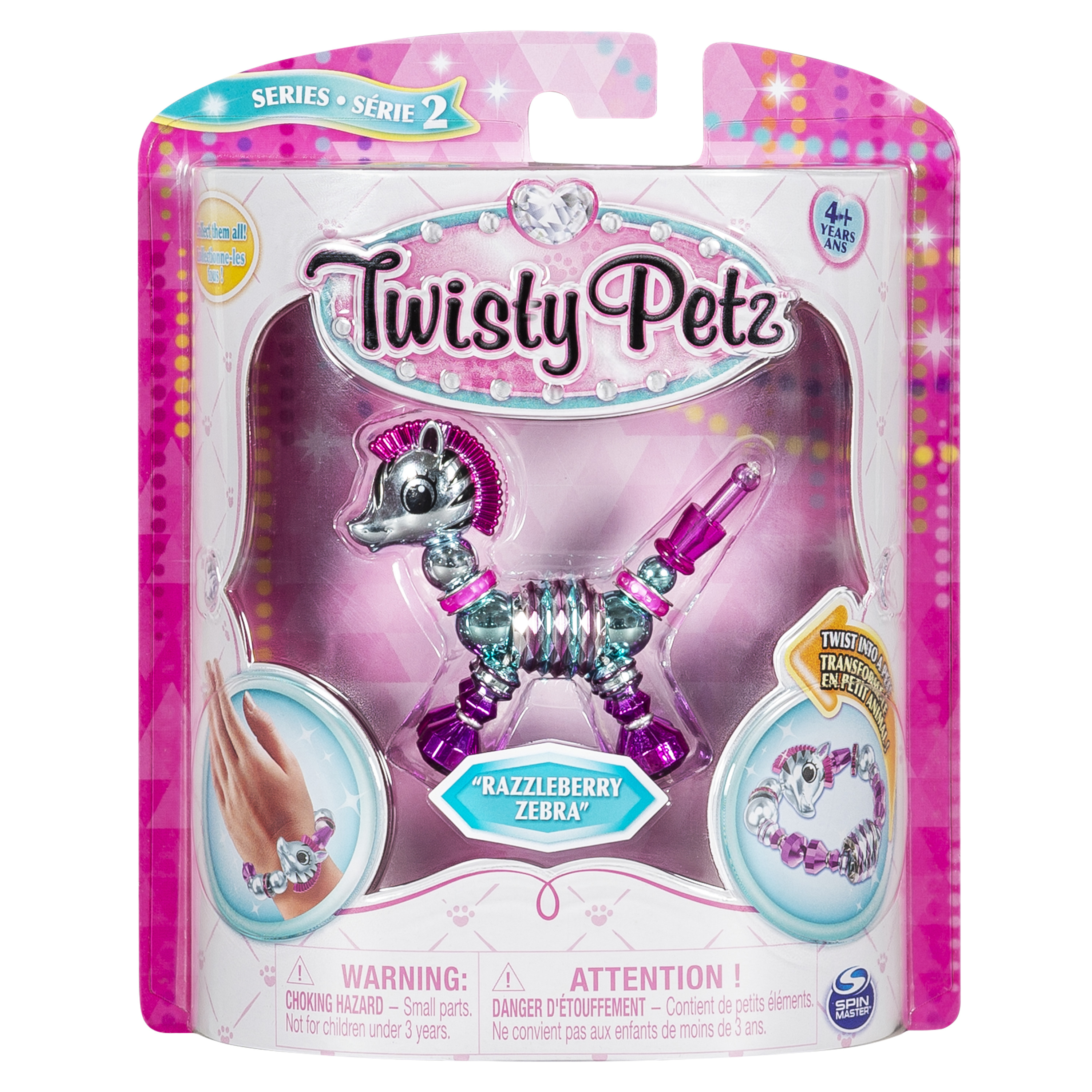 Набор Twisty Petz Фигурка-трансформер для создания браслетовRazzleberry Zebra 6044770/20107617 - фото 1