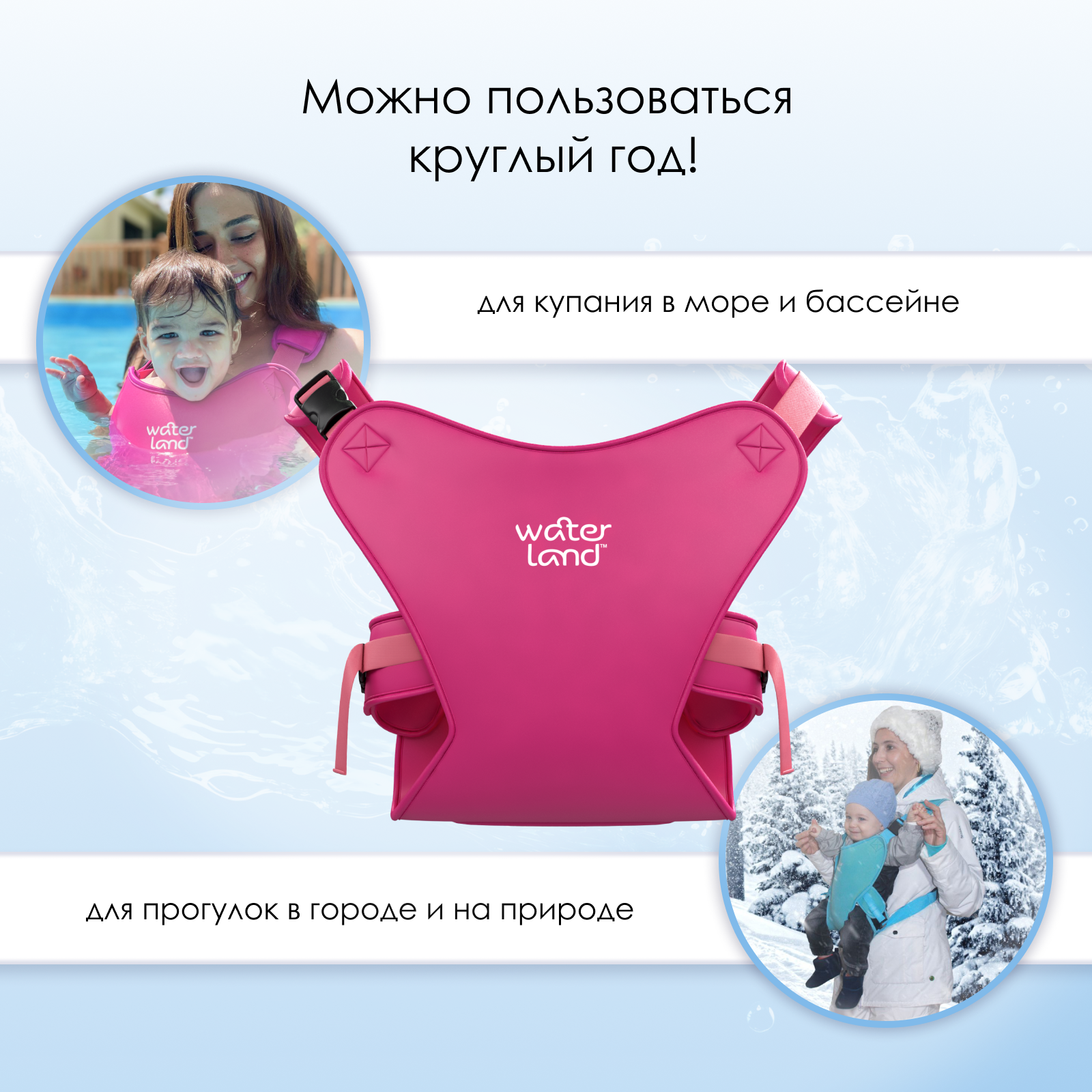 Рюкзак-переноска WaterLand Pink flamingo - фото 3