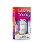 Контактные линзы ILLUSION glow green на 3 месяца -3.00/14/8.6 2 шт.