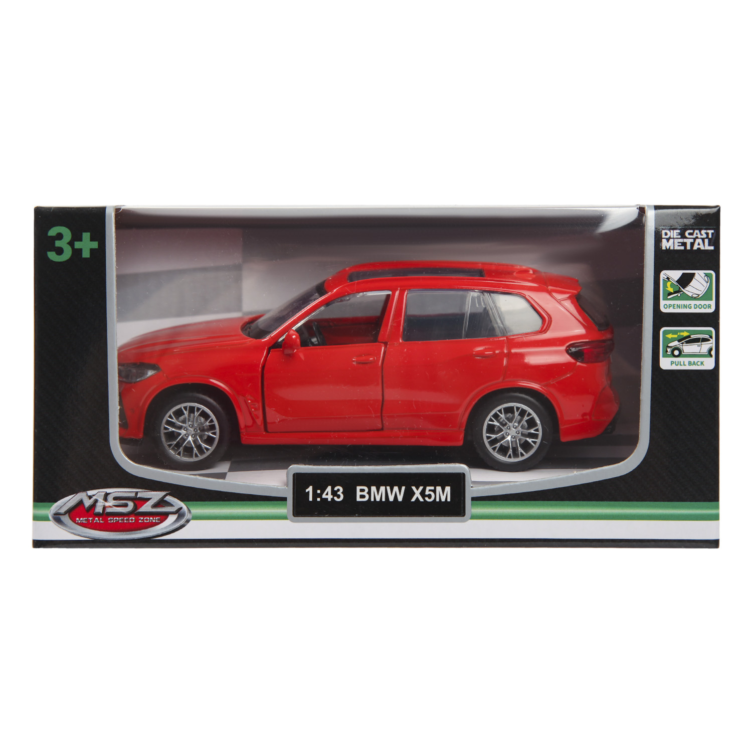 Автомобиль MSZ BMW 1:43 инерционный красный 67720 - фото 2