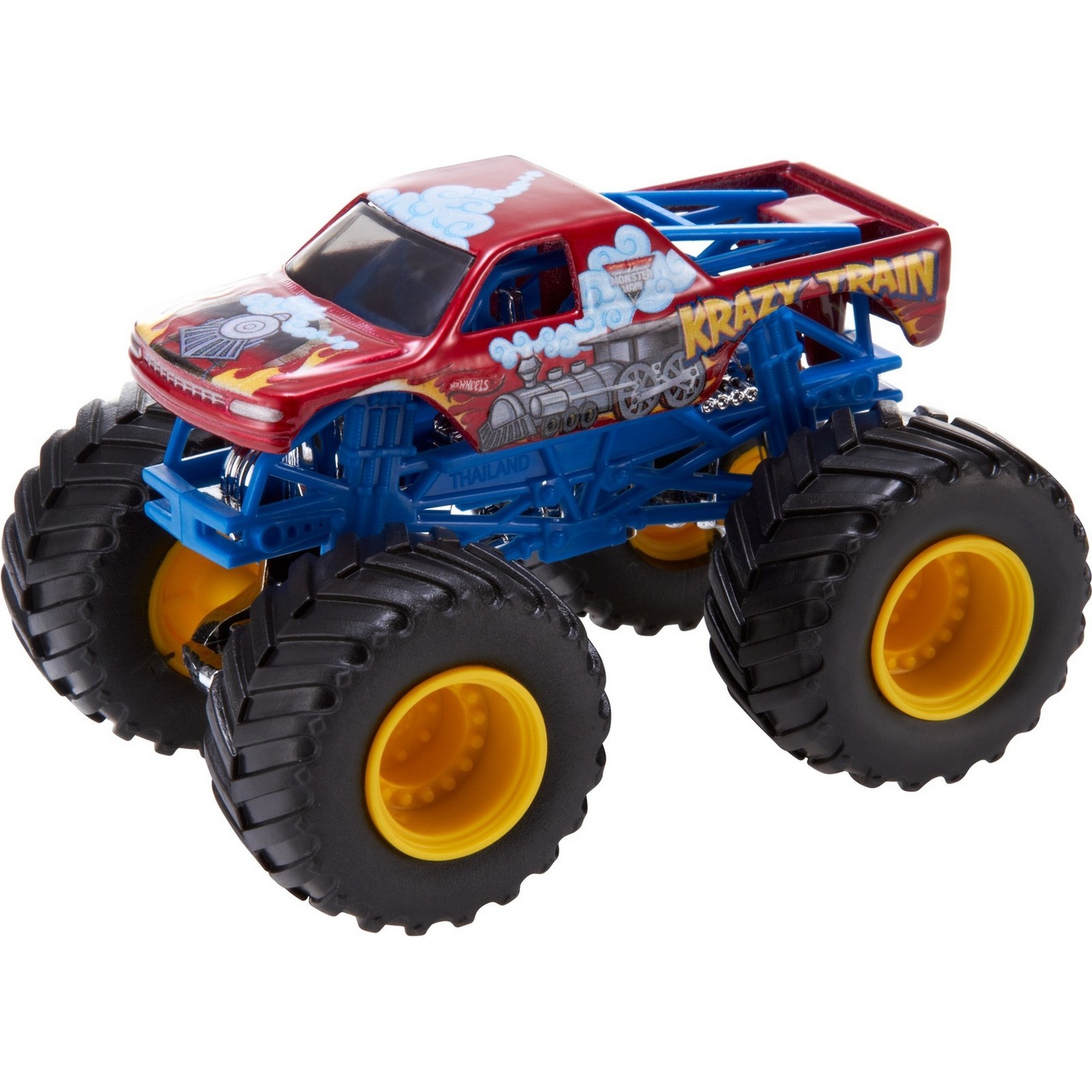 Машина Hot Wheels Monster Jam 1:64 Сумасшедший поезд T8626 купить по цене  88 ₽ в интернет-магазине Детский мир