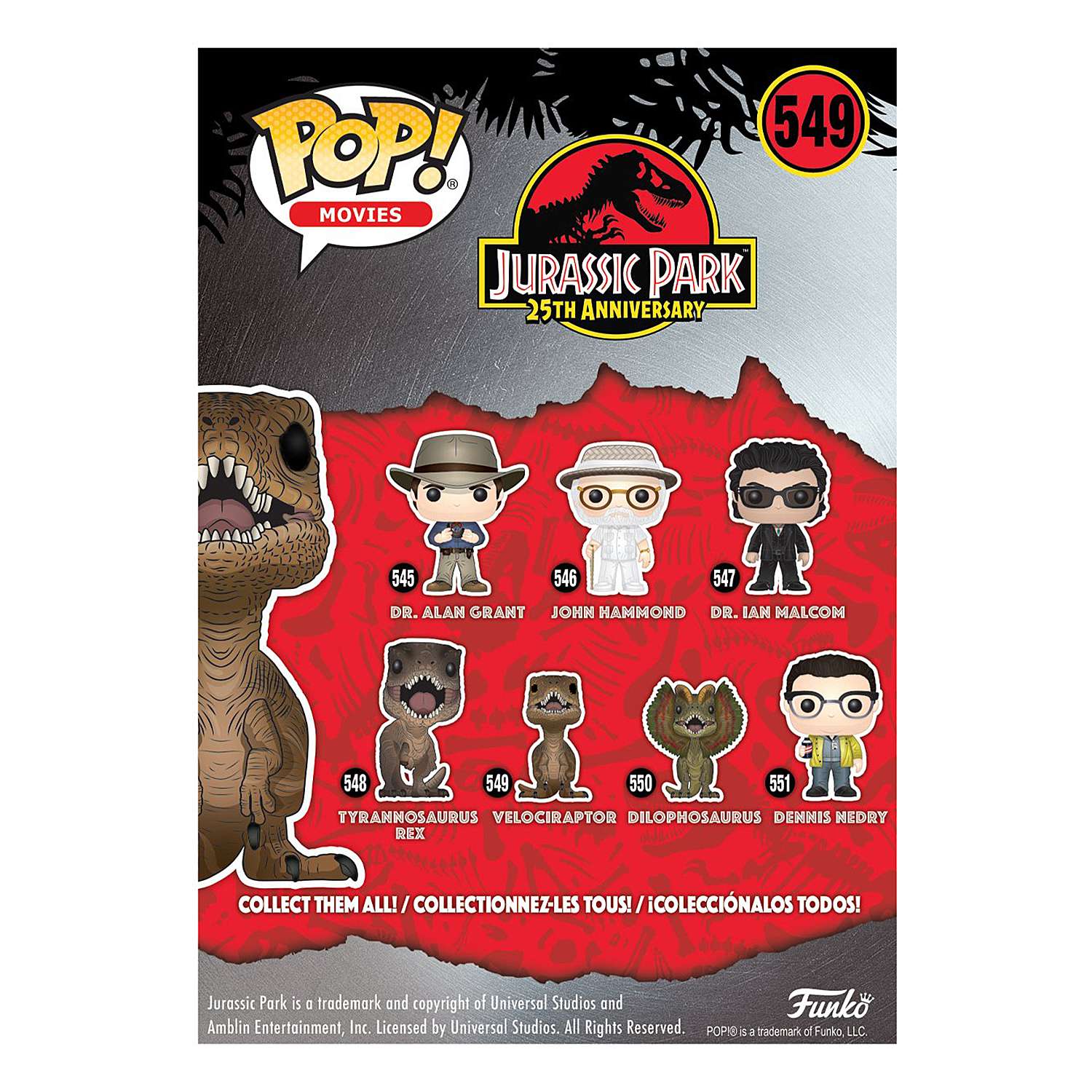 Игрушка Funko Pop Vinyl Jurassic Park Velociraptor Fun1226 - фото 5