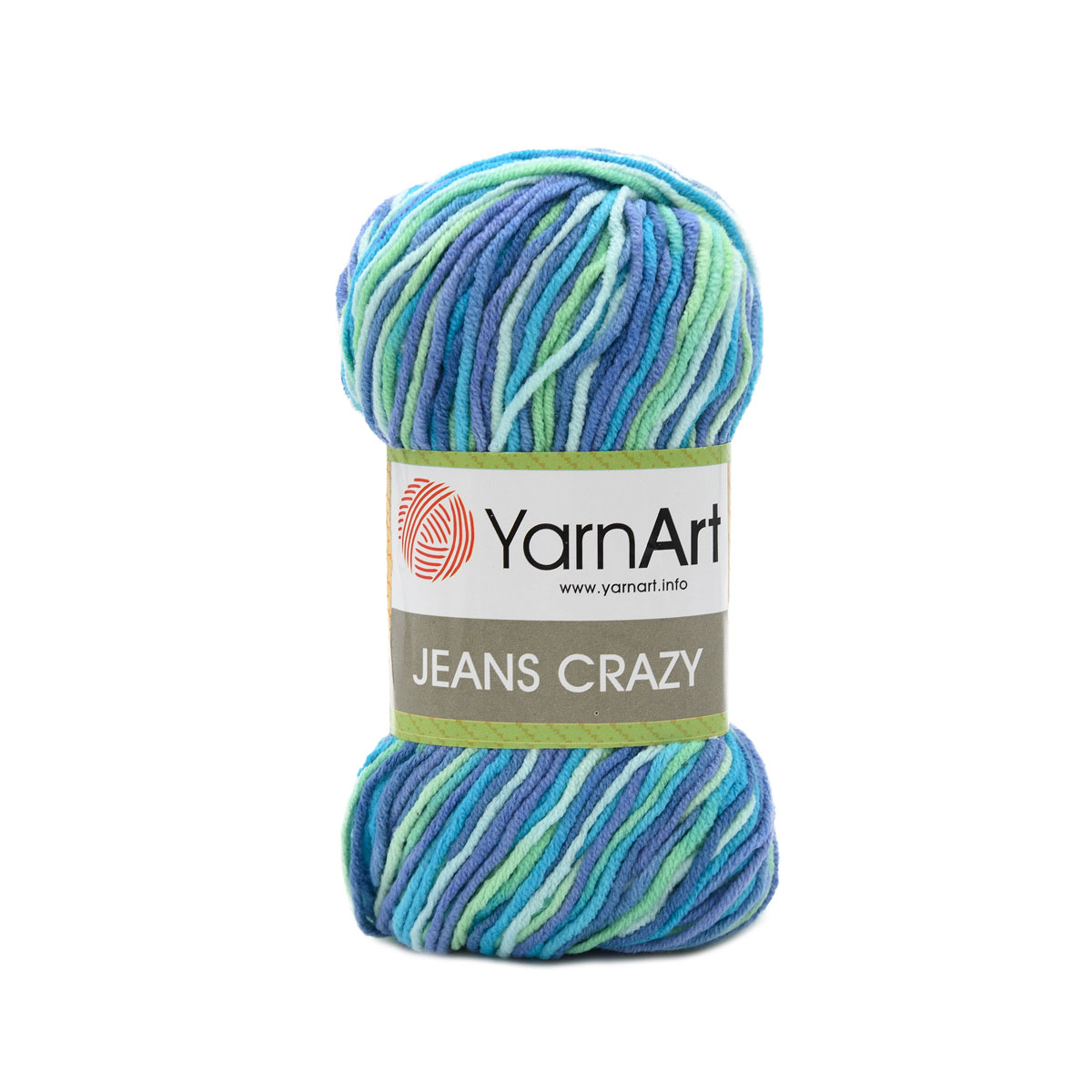 Пряжа YarnArt Jeans Crazy смесовая 50 г 160 м 7204 секционный 10 мотков - фото 7