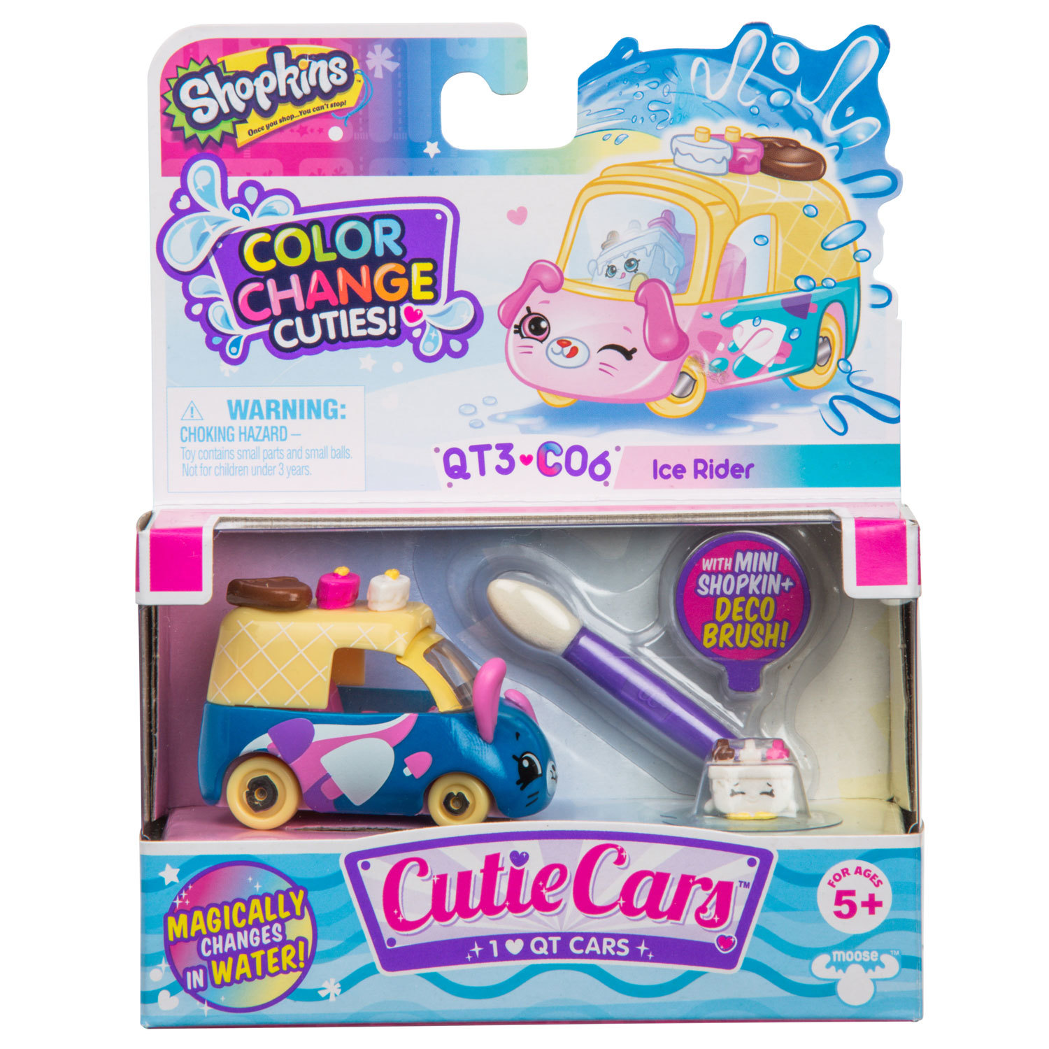 Машинка Cutie Cars Фургончик мороженого меняющая цвет с кисточкой 57130 - фото 2