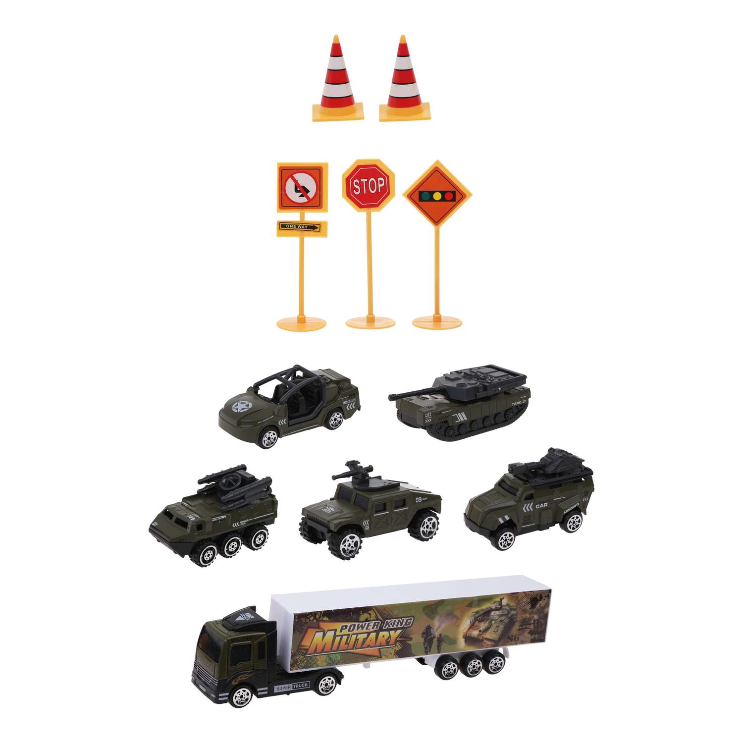 Игровой набор машинок Наша Игрушка для мальчиков Военная техника 6 металлических машинок 652169 - фото 1